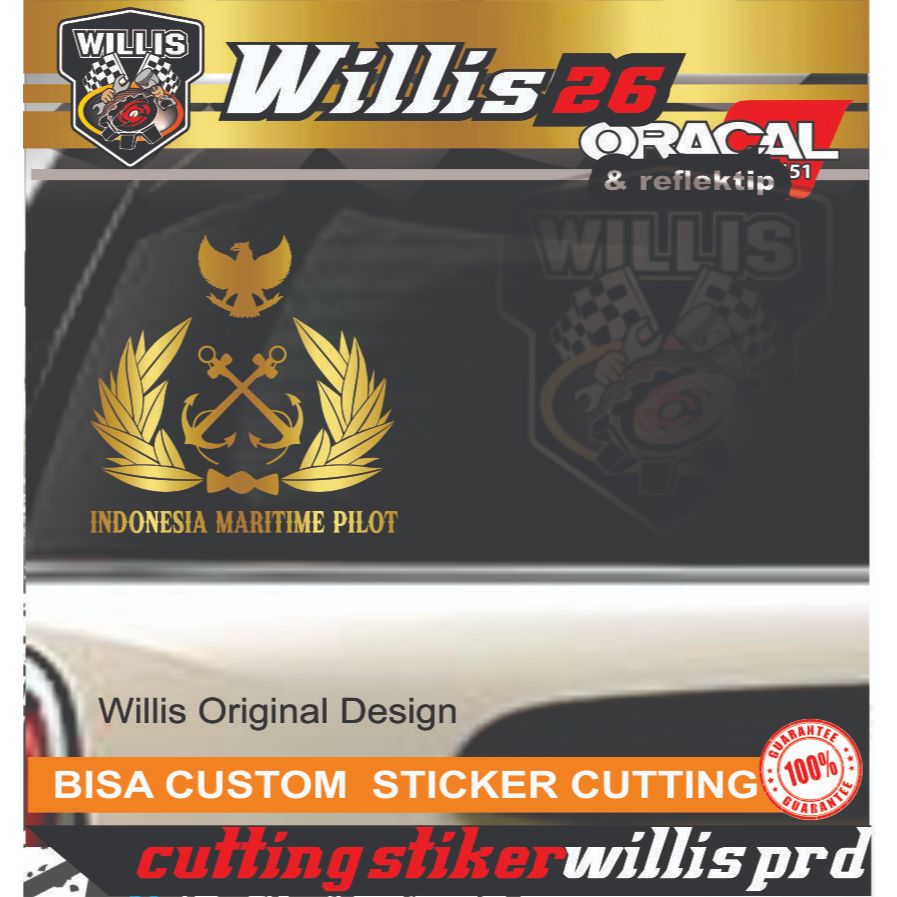 Sticker Jangkar indonesia maritime pilot nyala