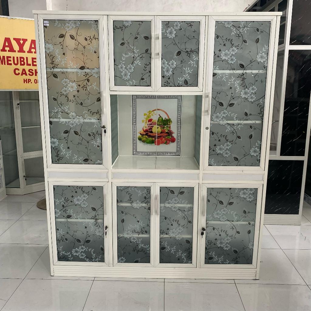 Rak  Piring / Lemari Piring / Lemari Dapur / Rak dapur Minimalis Serbaguna Aluminium