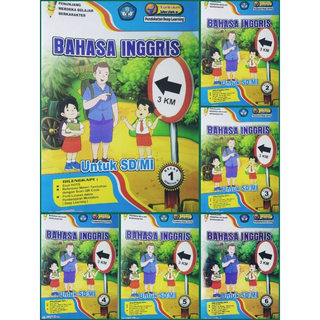 LKS SD MI BAHASA INGGRIS KELAS 1 2 3 4 5 6 SEMESTER 2 KUR MERDEKA