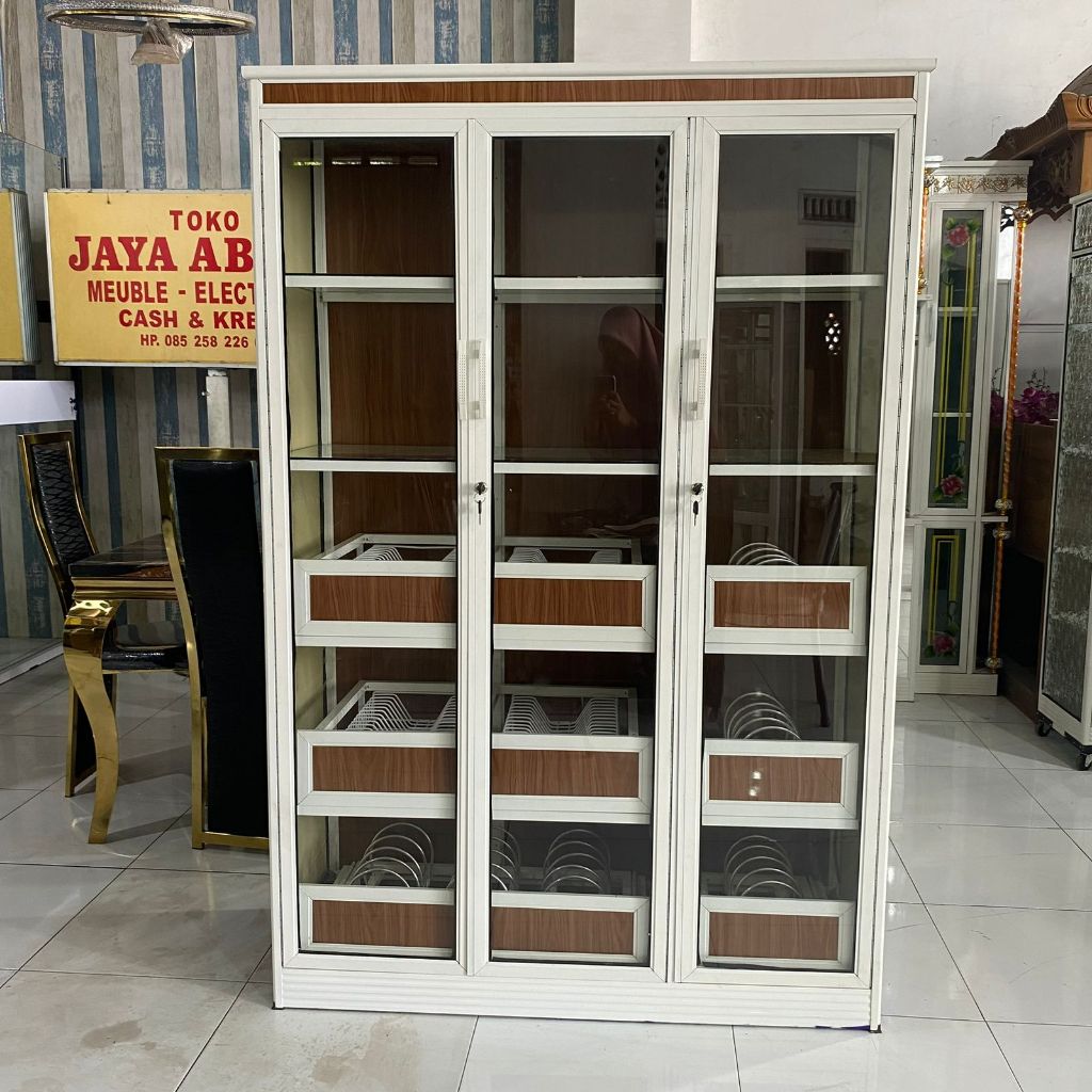 Rak  Piring / Lemari Piring / Lemari Dapur / Rak dapur Minimalis Serbaguna Aluminium