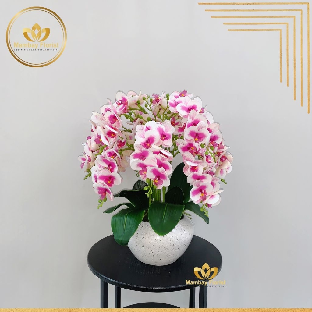 Hiasan Artificial Bunga Anggrek Artificial/Decorasi Ruangan Bunga Anggrek