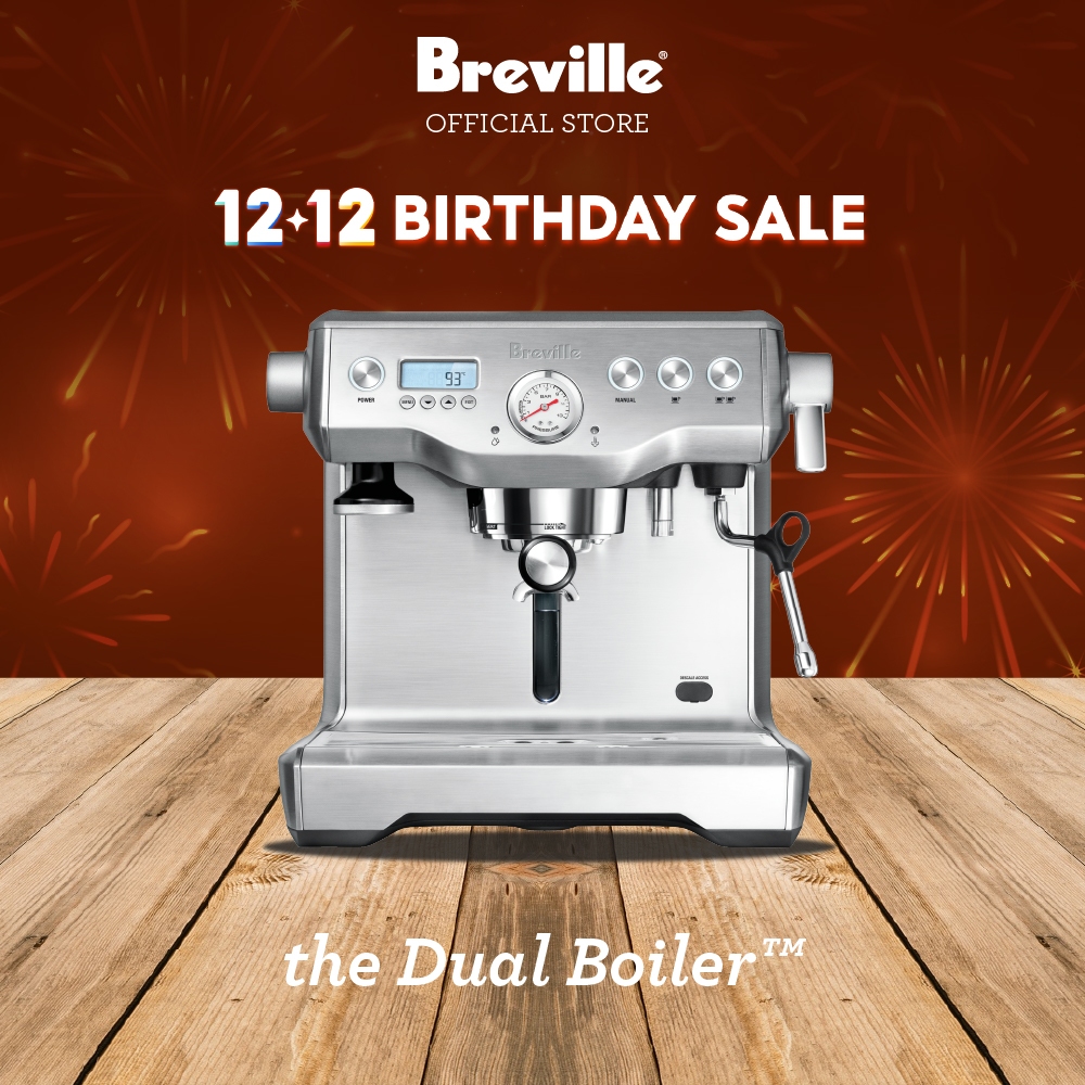 Breville BES920 Dual Boiler - Mesin Kopi Espresso Stainless Steel 13.6 kg