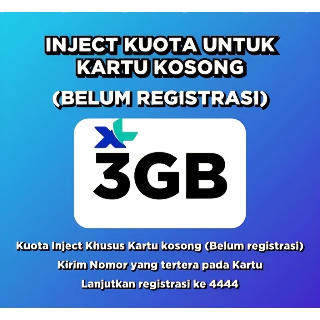 INJECT KUOTA XL & AXIS KARTU PERDANA KOSONGAN & AKTIVASI REGISTRASI KARTU BARU