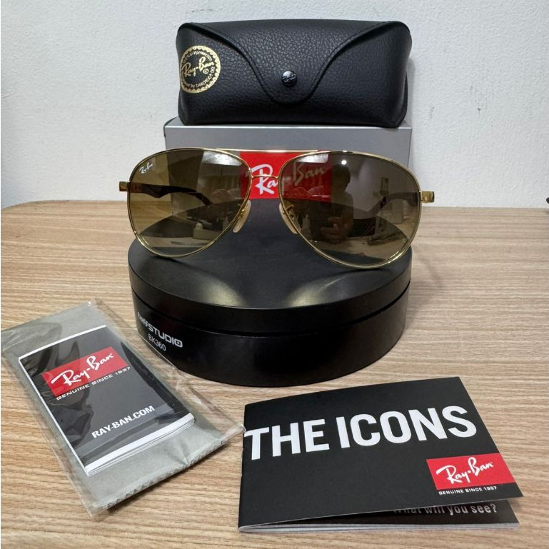 Kacamata RayBan RB8313 Sunglasses Gold