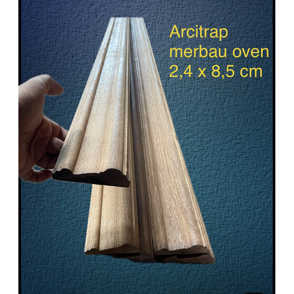 arcitrap kayu merbau oven, pembesar pandangan kusen, list kusen