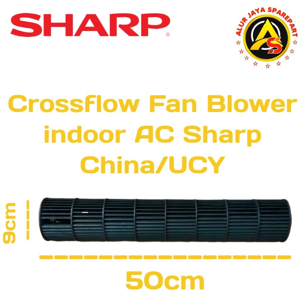 Cross fan Blower indoor AC Sharp China UCY 50x9 cm (93x505 mm)