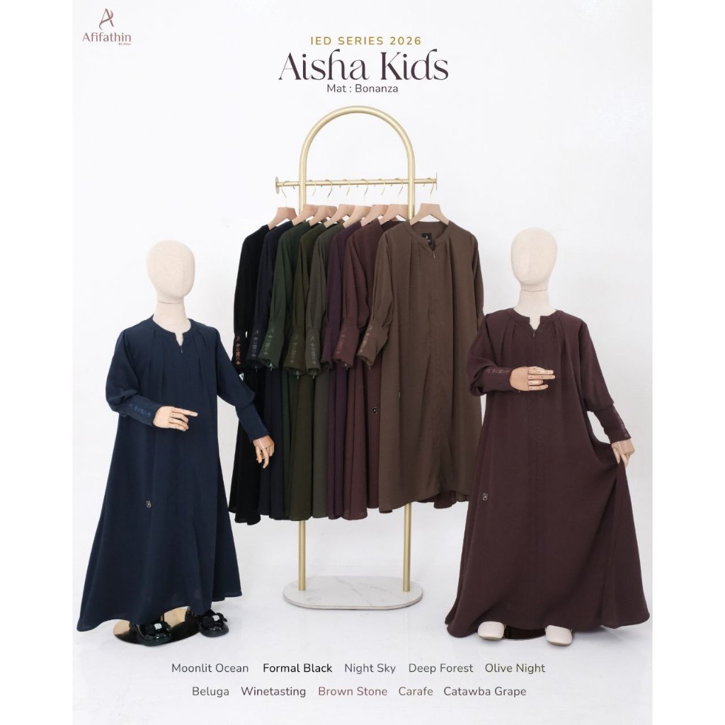 Aisha Kids (IED Series) by Afifathin Gamis Set Khimar Anak Gamis Set Khimar Syari Kids