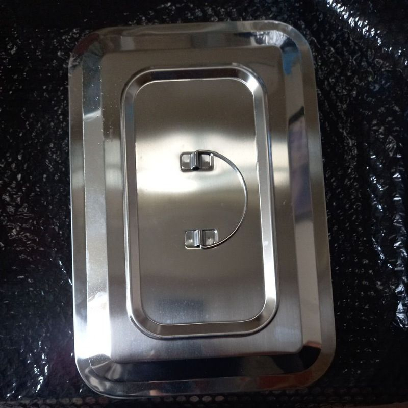 Dental tray dengan tutup/stainless steel storage box kotak besar