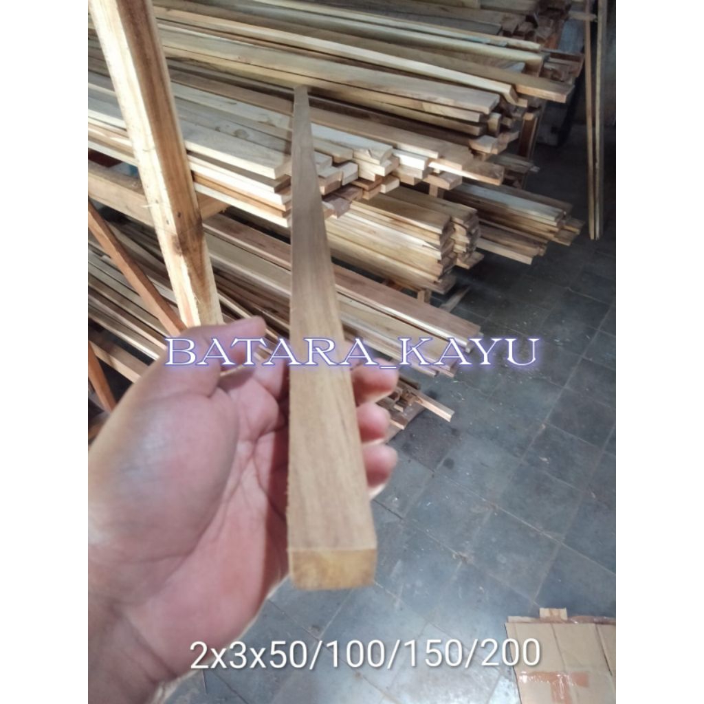 reng kayu jati serut halus