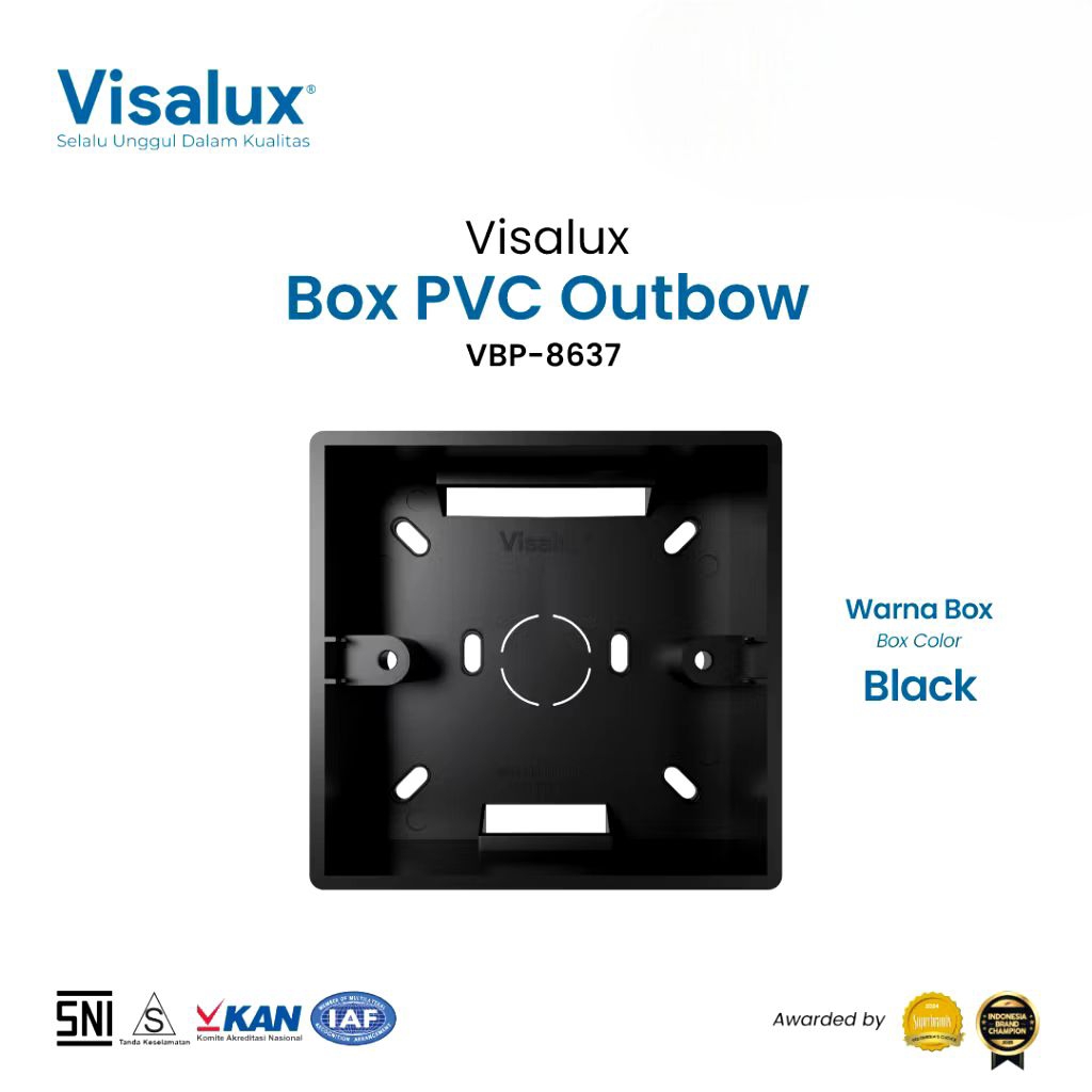 BOX SAKLAR INBOW OUTBOW VISALUX HITAM