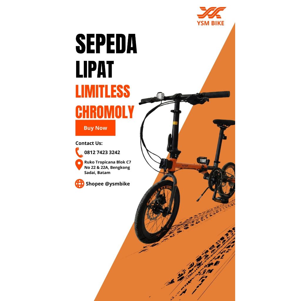 SEPEDA 16 LIPAT LIMITLESS CHROMOLY