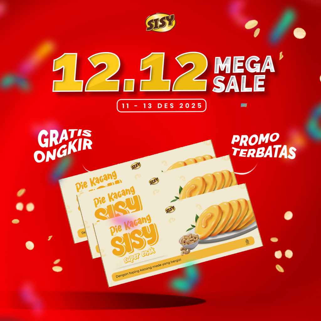 Pie Susu Sisy | PIE KACANG SISY 1 Box isi 6pcs