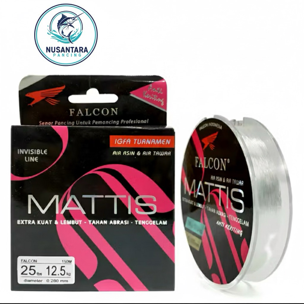 SENAR FALCON MATTIS 150 METER SENAR PANCING NILON GALATAMA GALAPUNG