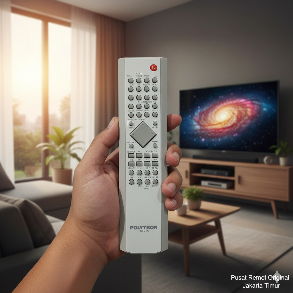 REMOTE REMOT DVD HOME THEATER POLYTRON ORIGINAL PUTIH