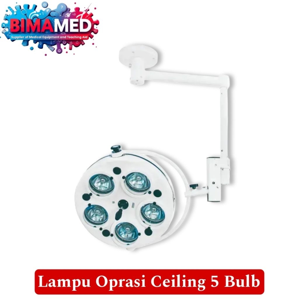 LAMPU OPERASI 5 BULB CEILING / Lampu Penerangan Operasi Ceiling