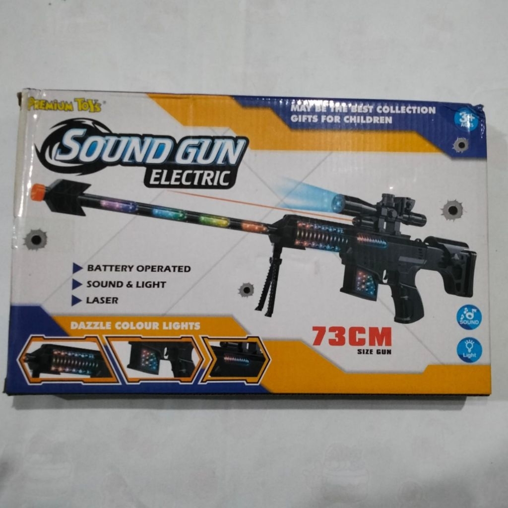 Mainan Anak Tembakan Sniper Keren Sound Gun Electric | Pr-17566