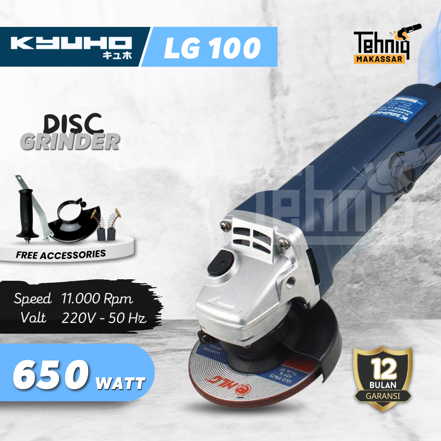 KYUHO LG100 Gerinda Tangan 100mm Angle Grinder Kyuho