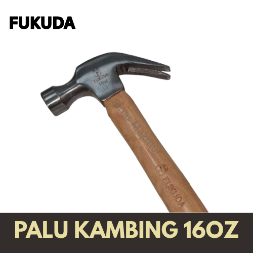 Palu Kambing Gagang Kayu Fukuda 16 oz