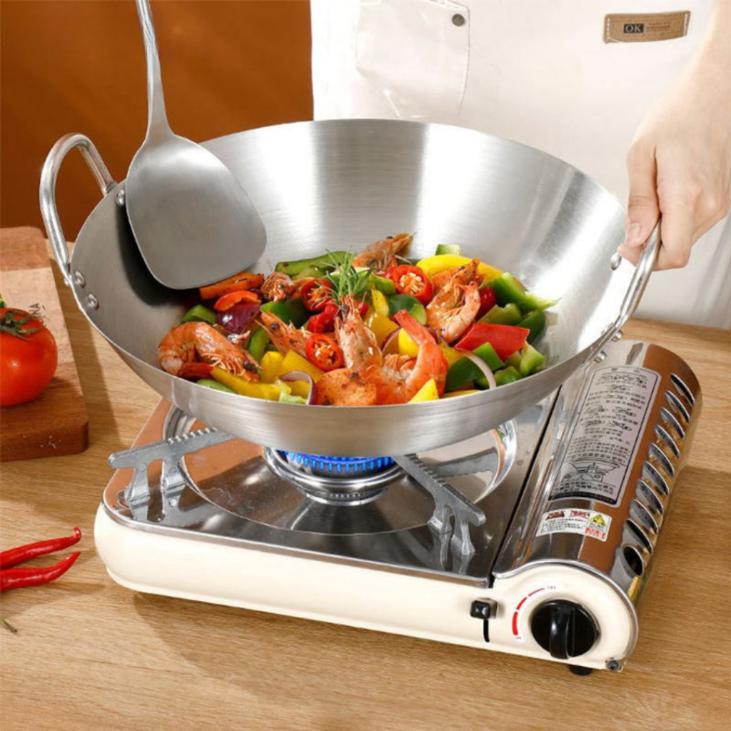 Dapur Bajaku - Wajan Stainless Steel 304 Premium Anti Lengket Wajan Harden & Mini Stainless Steel Wo