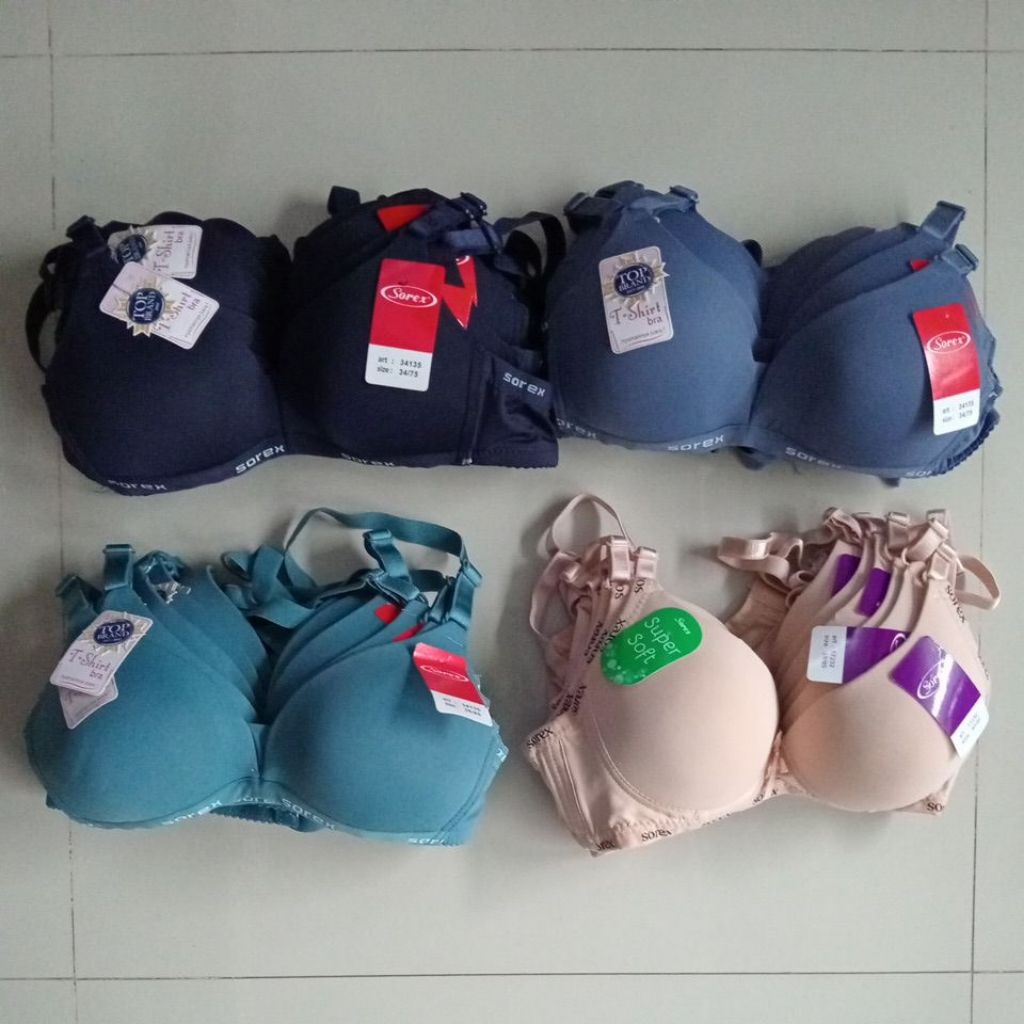 (GROSIR 6 PC) Bra Busa SOREX / Bra Sorex Premium / Bh sporty wanita / Grosir Bra Murah
