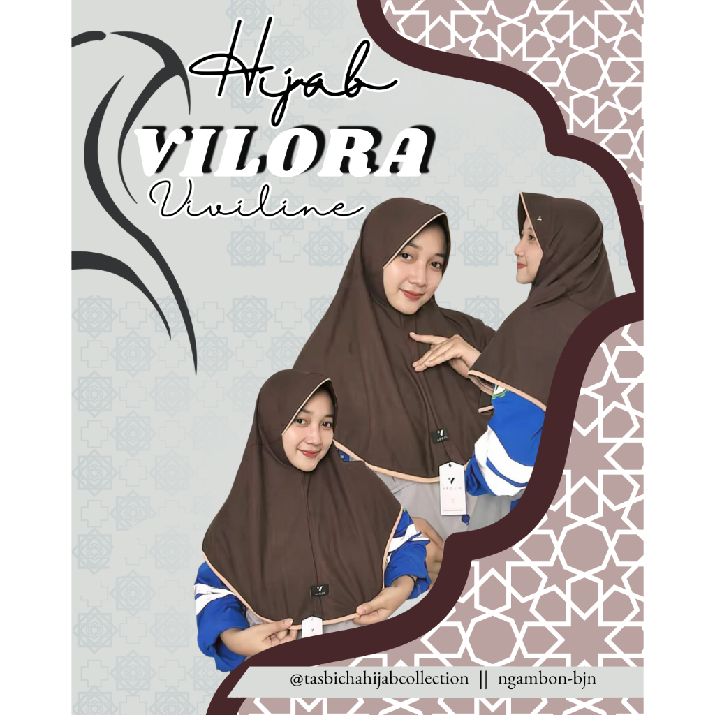 Hijab Vilora Viviline - Hijab Instan Sekolah
