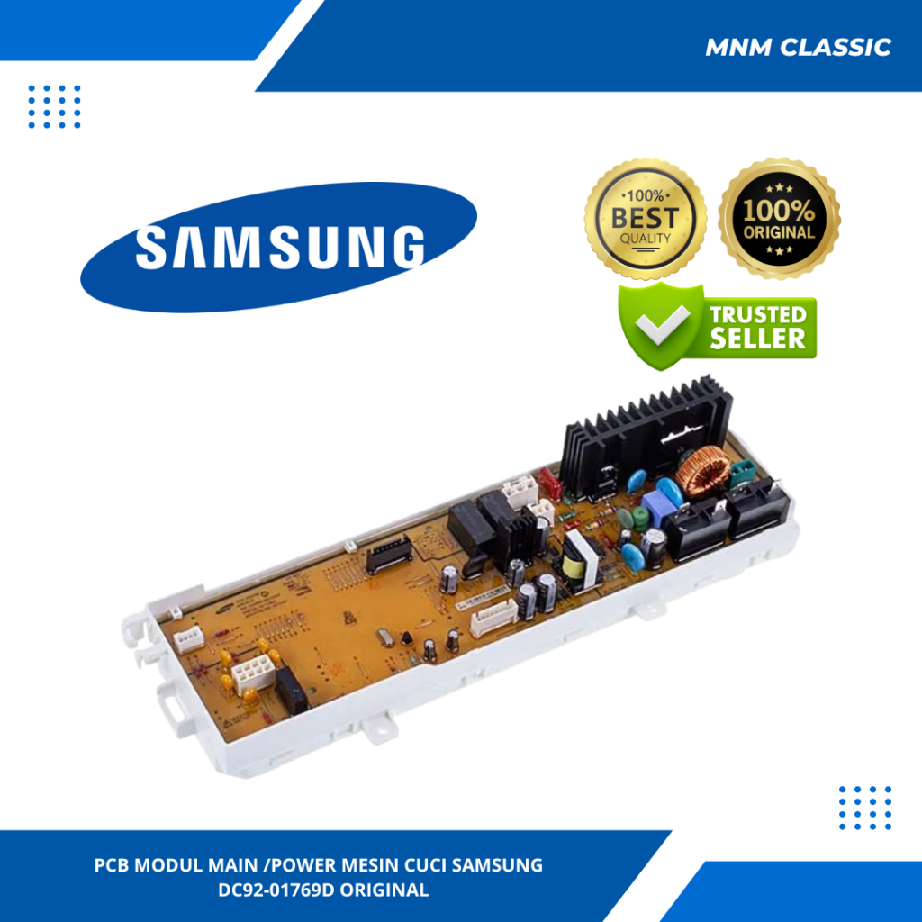 PCB MODUL MAIN MESIN CUCI SAMSUNG WW65J3283LW ORIGINAL DC92-01769D BARU