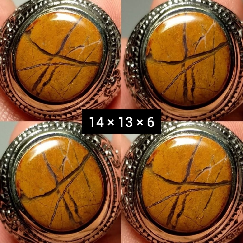 EST. JARI 7 - 8 NATURAL CINCIN BATU AKIK BADAR ASEM TAPAK JALAK