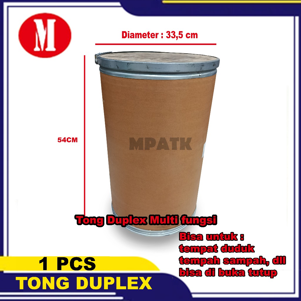 Tong Duplex kardus multifungsi / Bangku Cafe/Tong sampah /Tempat penyimpanan dll BEKAS