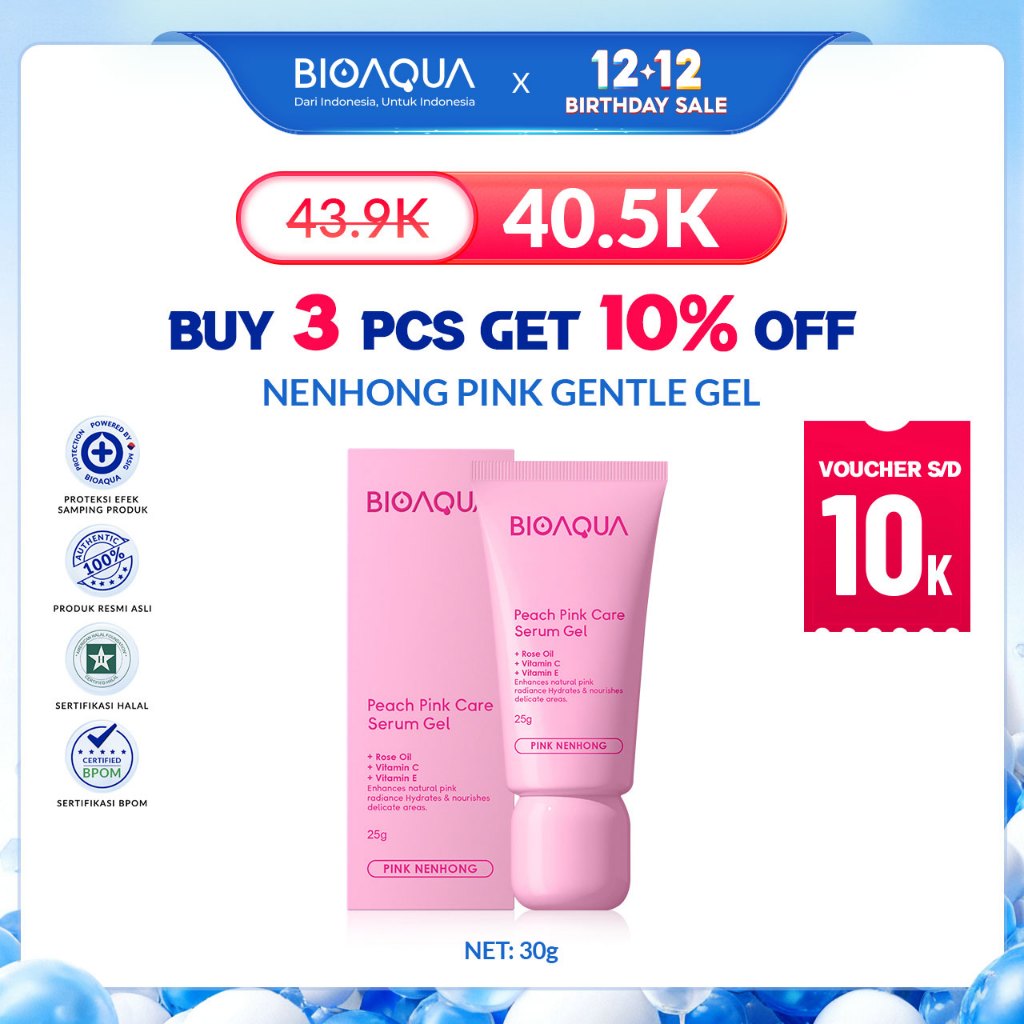 BIOAQUA Nenhong Cream 25g Warm Gentle Pink Nenhong Lip Serum Pemerah Bibir Serum Bibir Untuk Bibir H