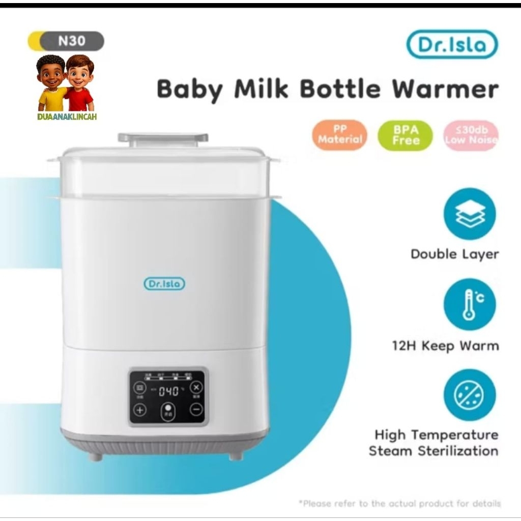 Dr.Isla Bottle Warmer Sterilizer baby milk N30 Alat Sterilize penghangat ASI susu Dr Isla