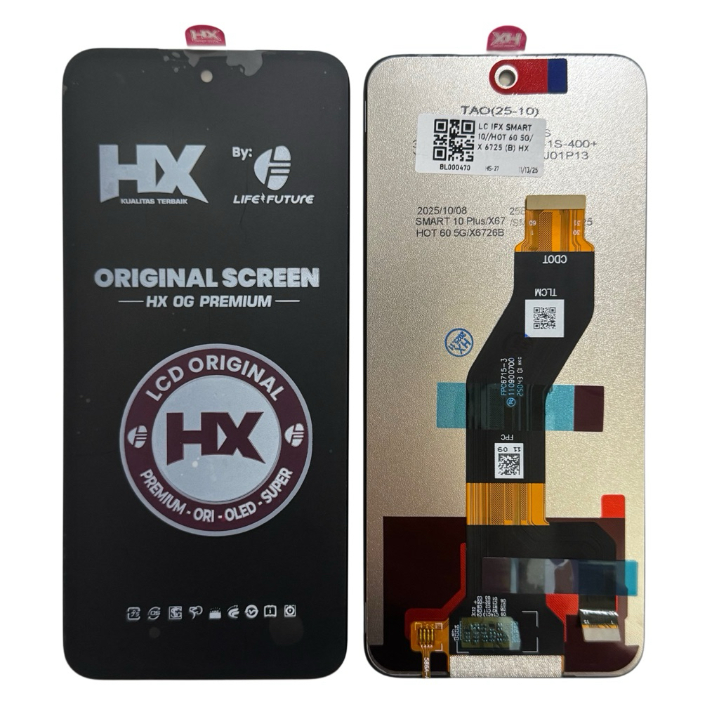 LCD INFINIX SMART 10 / 10 PLUS / HOT 60 5G / X6725 / ITEL A95 5G / A671N / POWER 70 / P673L / POP 9 