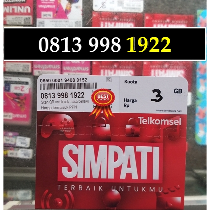 Simpati 11 Digit 1922 Perdana Nomor Cantik Tahun