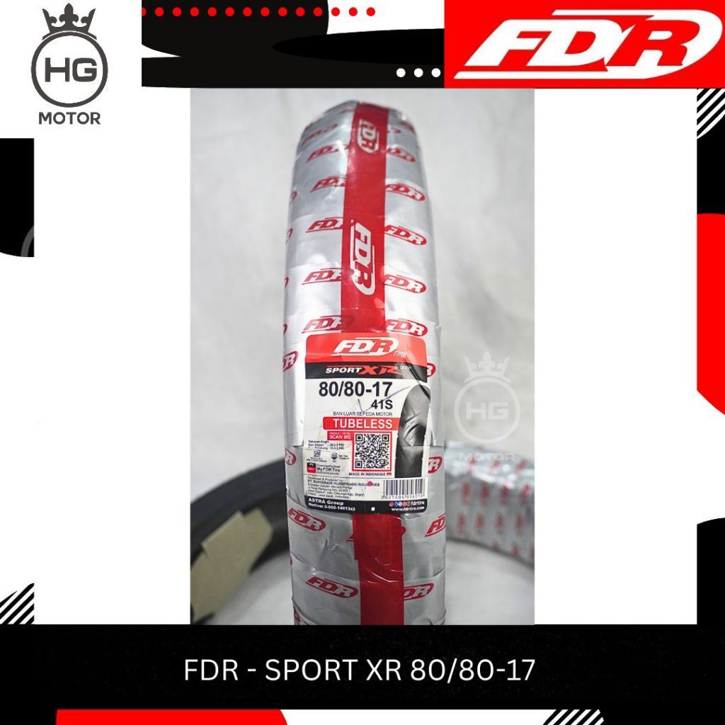 BAN FDR SPORT XR EVO 80/80 90/80 120/70 RING 17 BEBEK SPORT TUBELESS