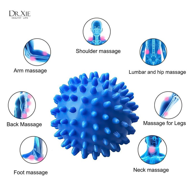 Bola Terapi PVC Spiky Massage Ball Sport Fitness/ Bola Duri Refleksi Kaki Tangan Punggung/ Bola Duri