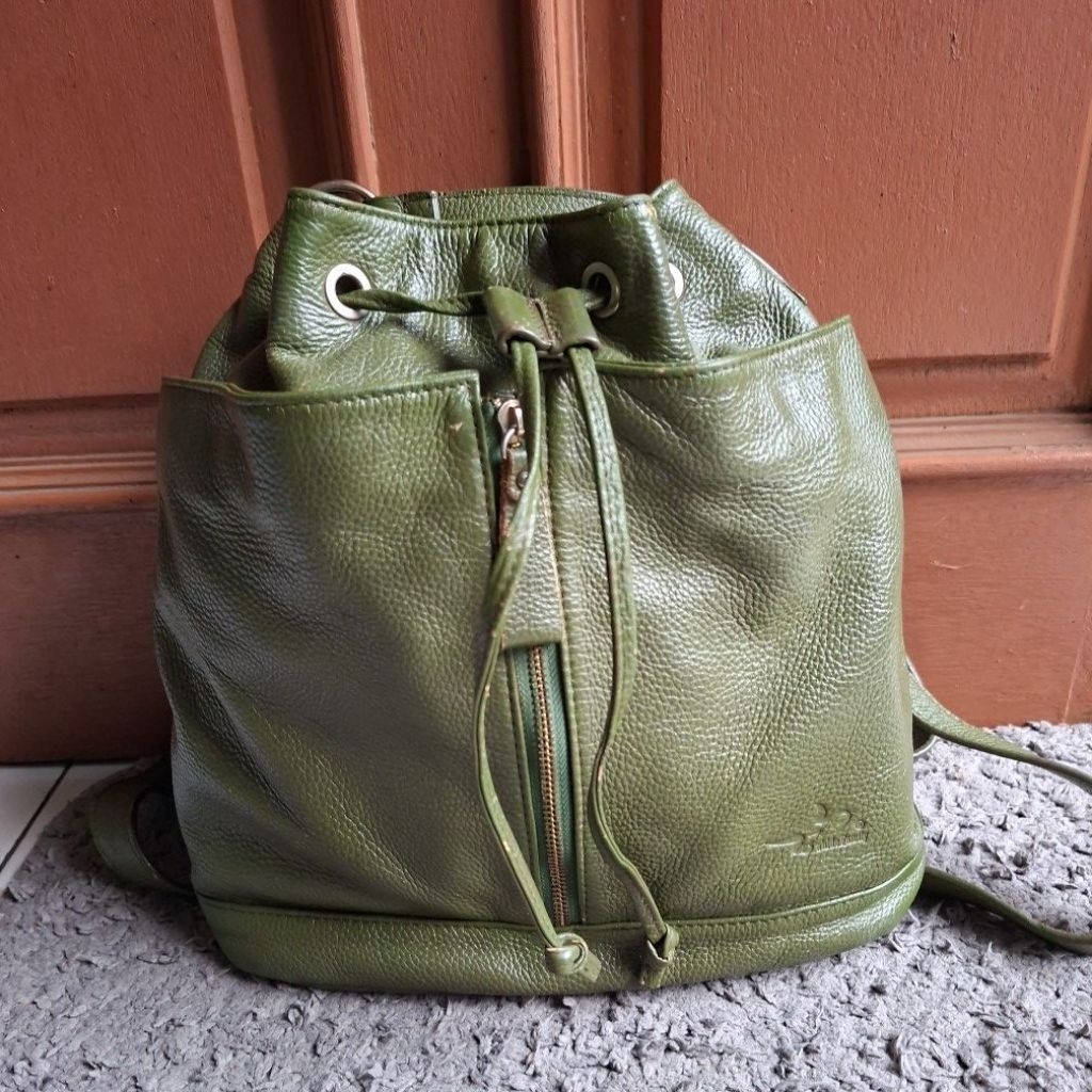 Hobo Shoulder Bag Ransel Genuine Leather, Tas Kulit Sapi Asli