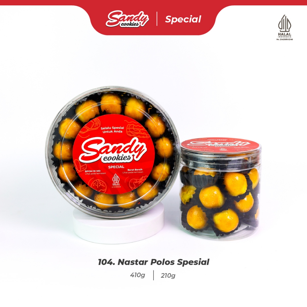 104. Nastar Polos Spesial - Kue Kering Sandy Cookies Special
