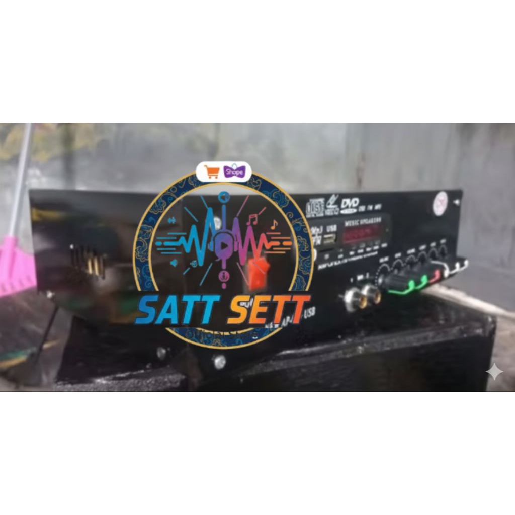 Power amplifier 10 amper rakitan plus subwoofer