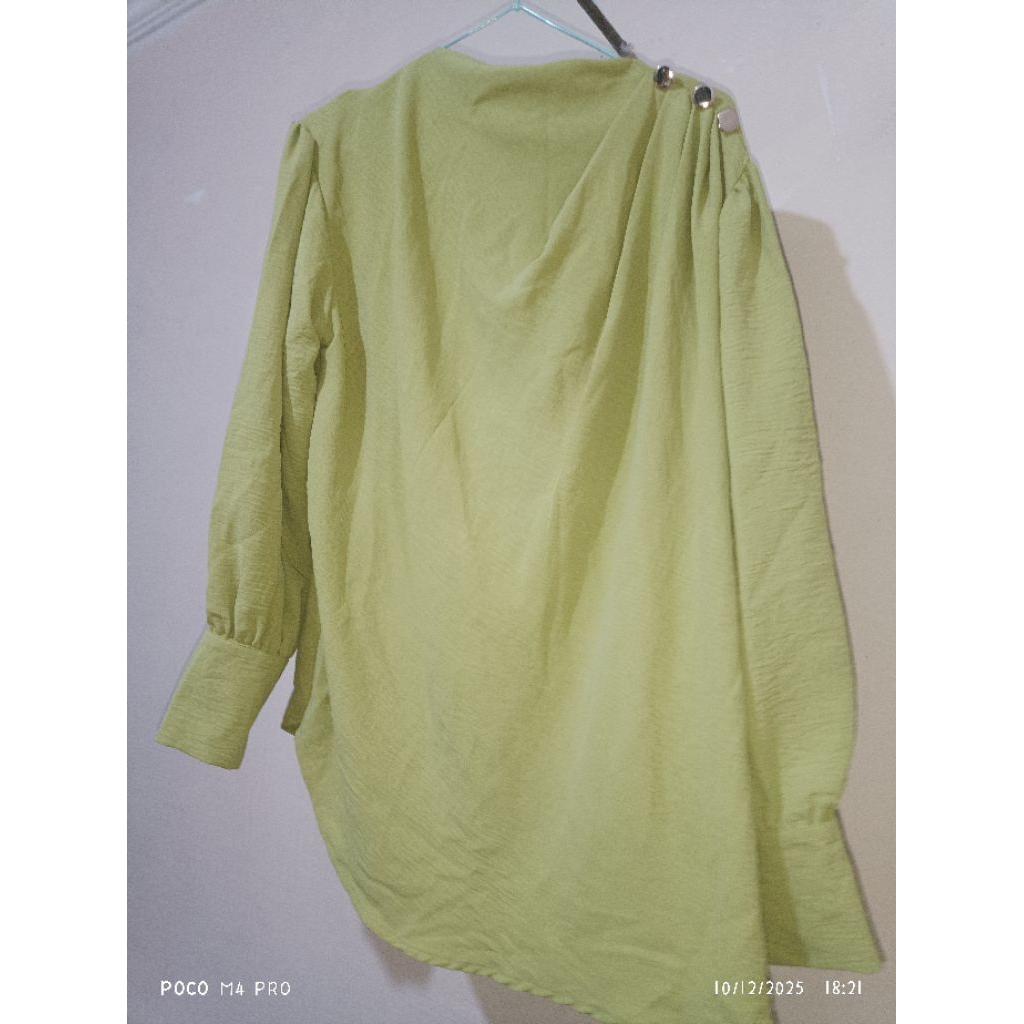 Blouse Vanilla Hijab Hijau Lemon