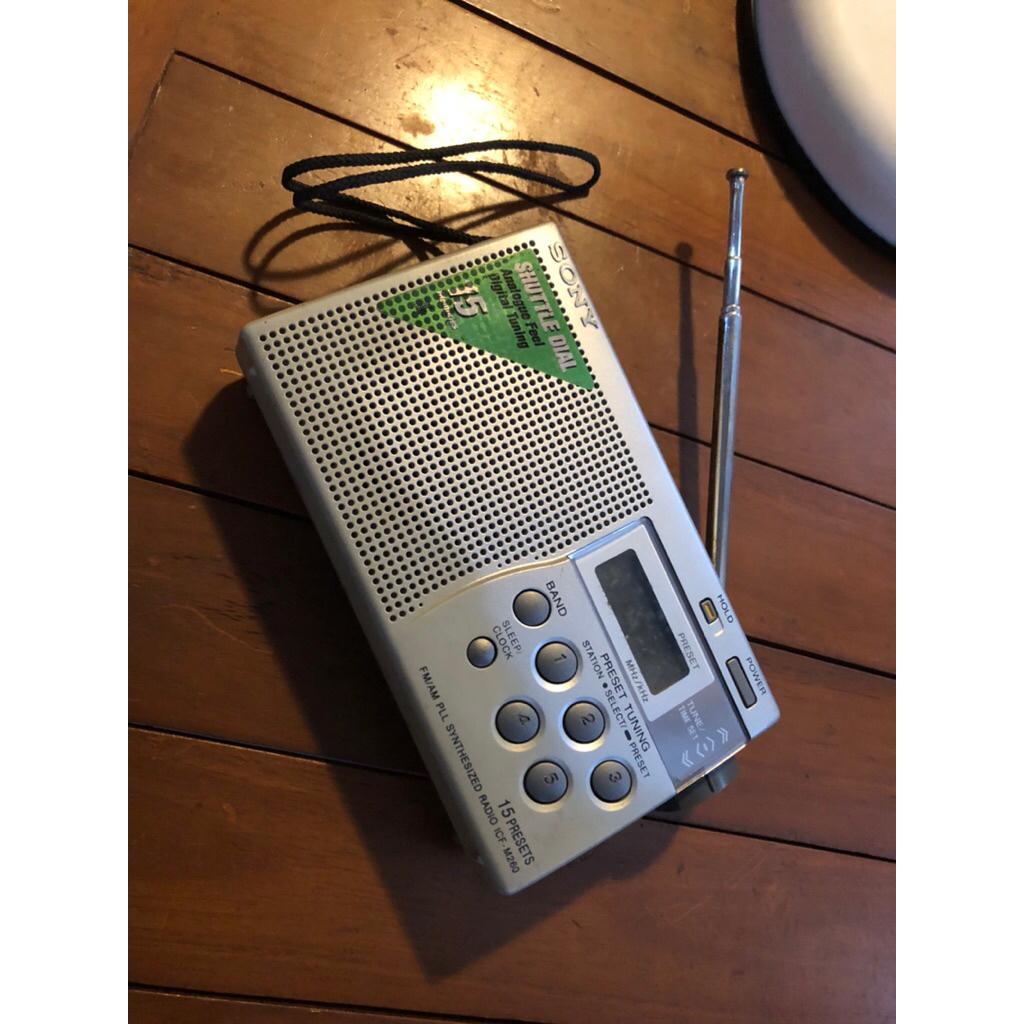 PORTABLE MINI RADIO SONY ICF M-260 POCKET SIZE NORMAL ORIGINAL (MINUS)