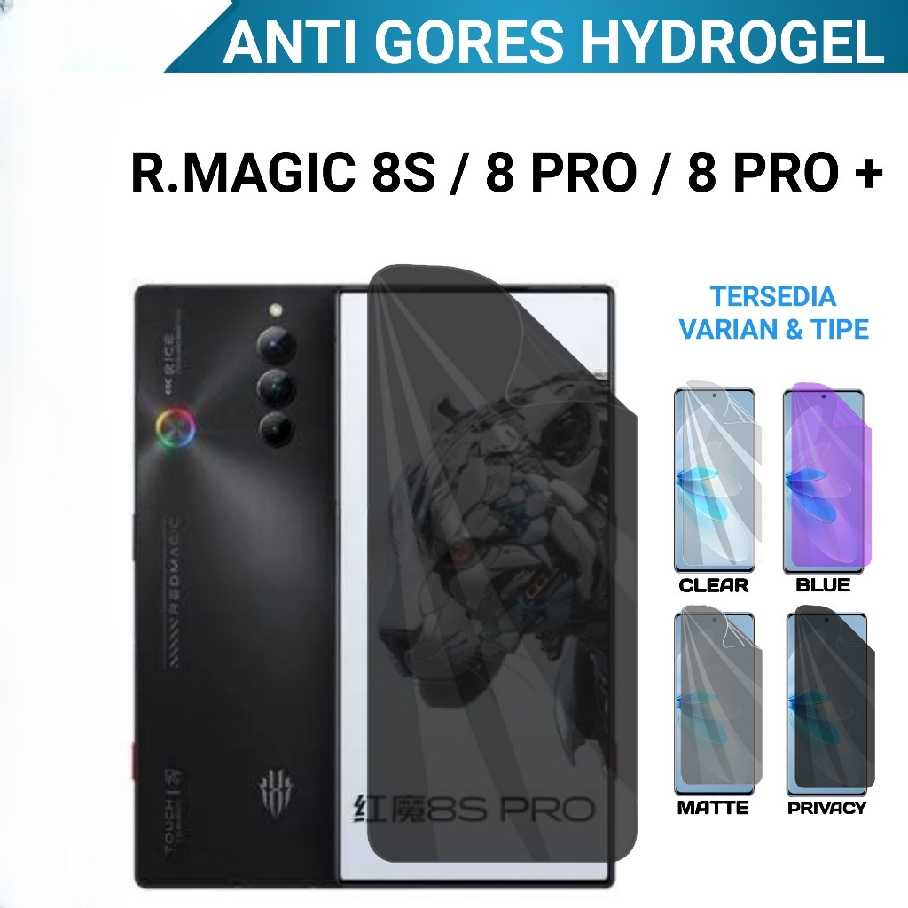 Anti Gores Hydrogel ZTE REDMAGIC 5S / REDMAGIC 6 / REDMAGIC 6 PRO / REDMAGIC 6R / REDMAGIC 6S PRO / 