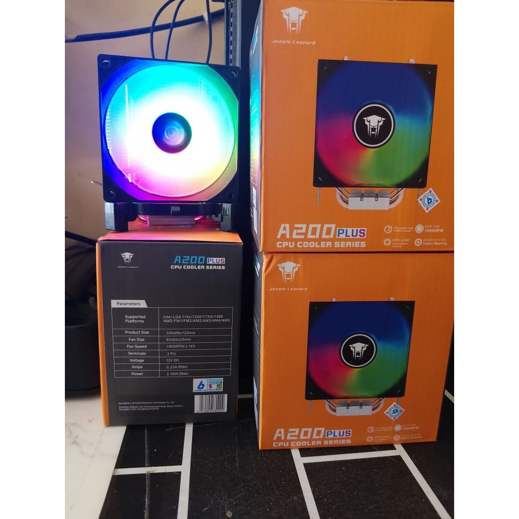 HSF FAN COOLING CPU RGB Model Tower Tembaga 1x Fan RGB