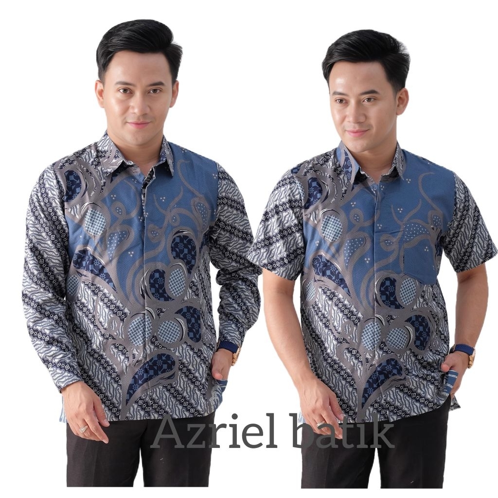Kemeja Azriel Batik Pria Premium Adem Nyaman