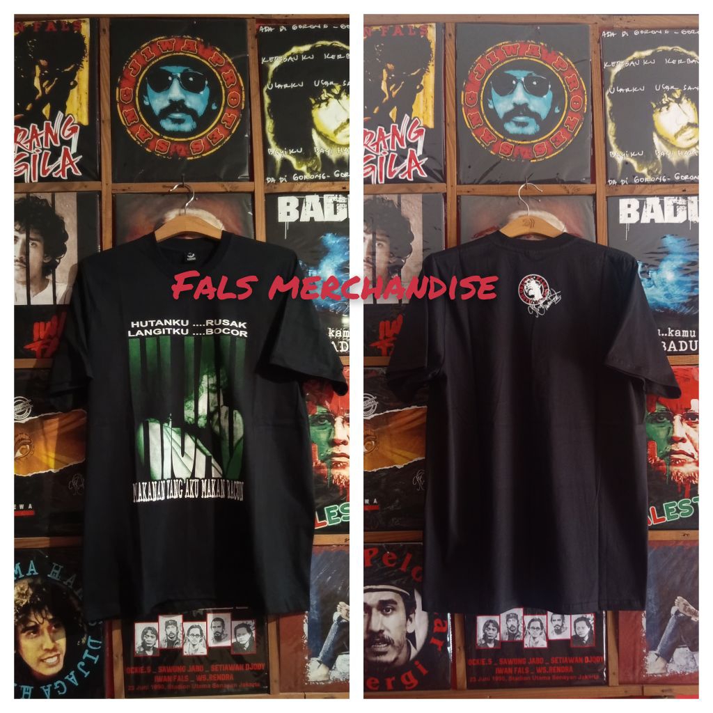 kaos iwan fals original serdadu hijau harmonika