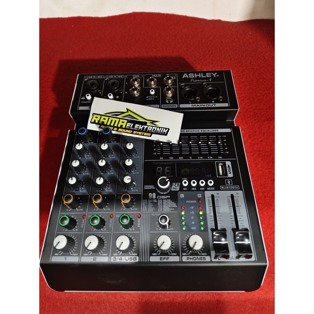 MIXER ASHLEY PREMIUM 4 CH MINIATUR ASHLEY PREMIUM 4 EFEX DSP