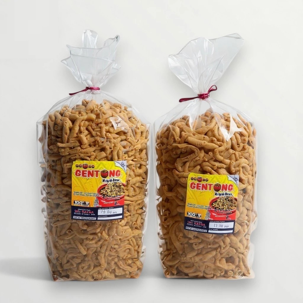 Keripik Usus Cap Gentong 2kg - Kripik Usus Gentong 1 Bal