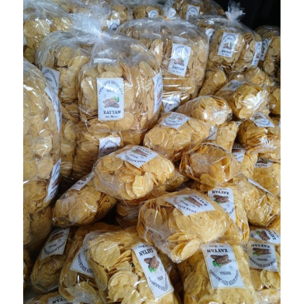 Opak koin singkong 1kg/opak singkong
