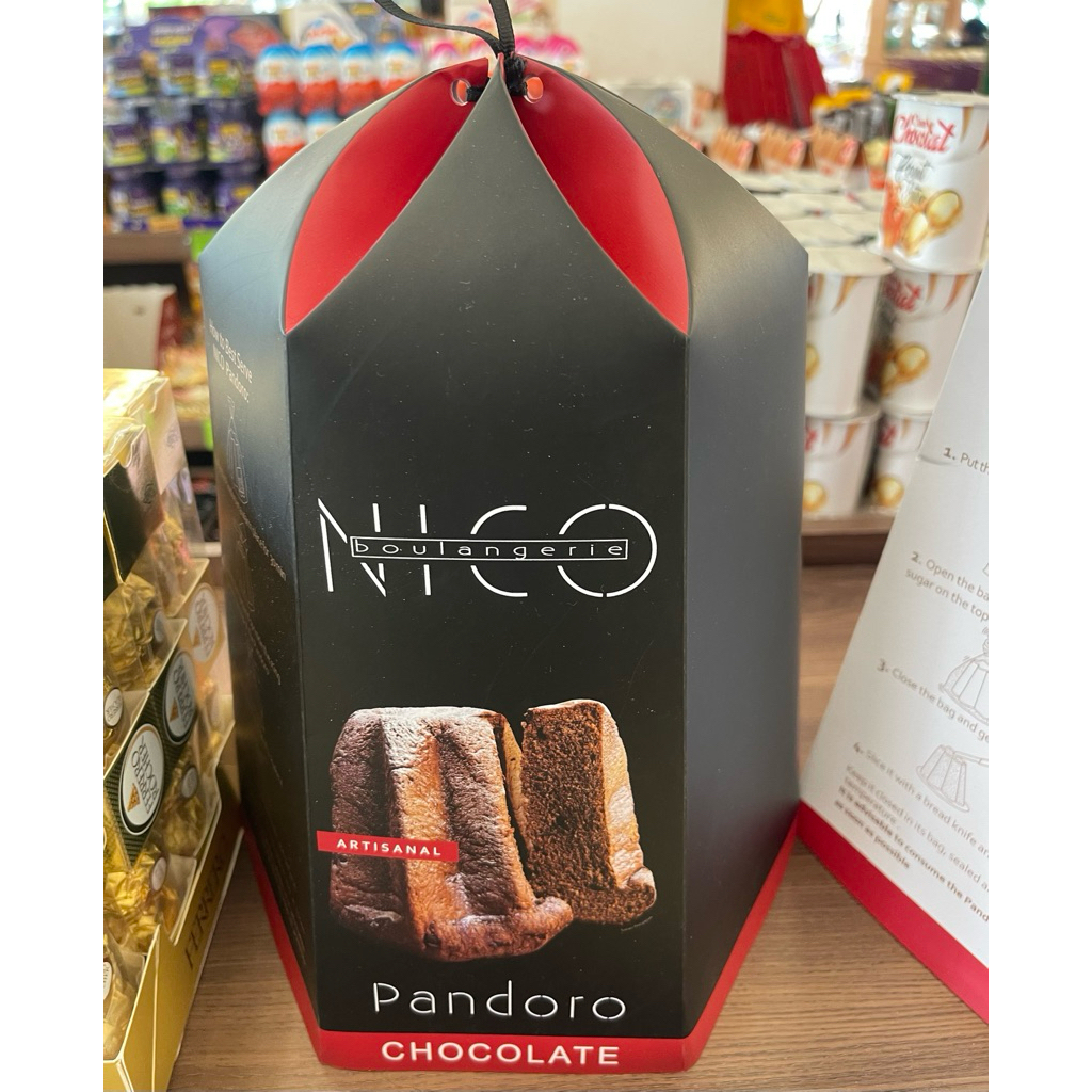 Nico Boulangerie Pandoro Chocolate / Cake Natal Rasa Cokelat / Kue Natal 670 grm