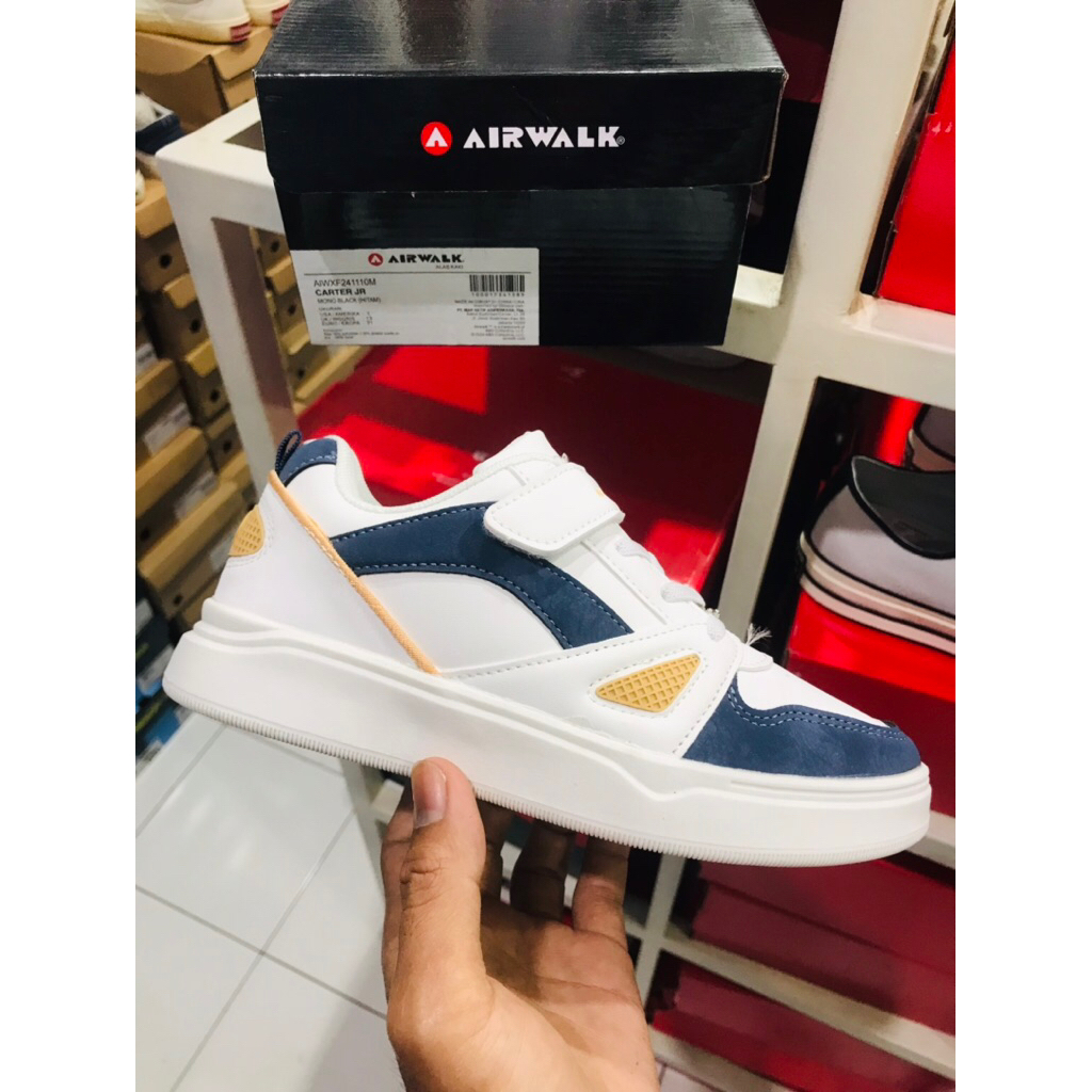 BIG SALE AIRWALK DARRIN JR PUTIH [AIWXF343905] ORIGINAL SEPATU ANAK/KIDS/SNEAKERS