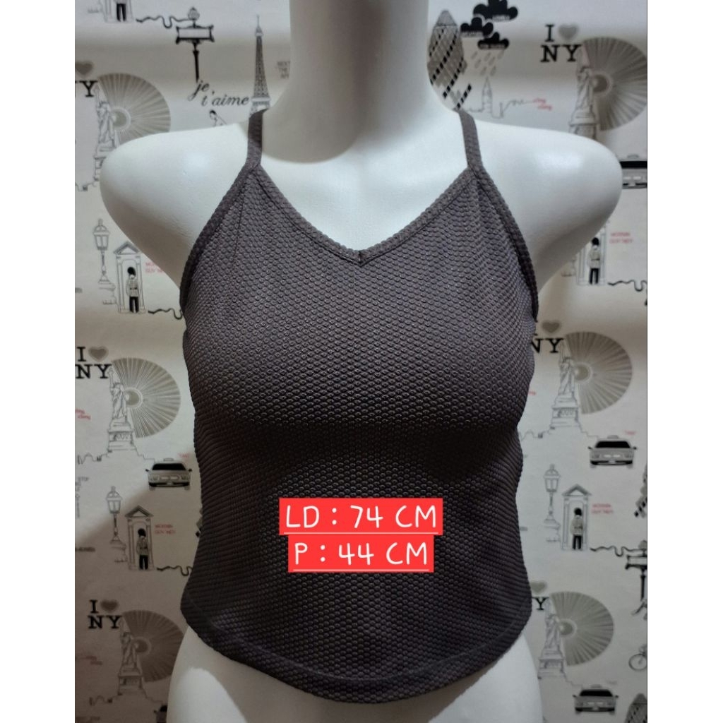 Tanktop Senam Zumba Wanita Preloved