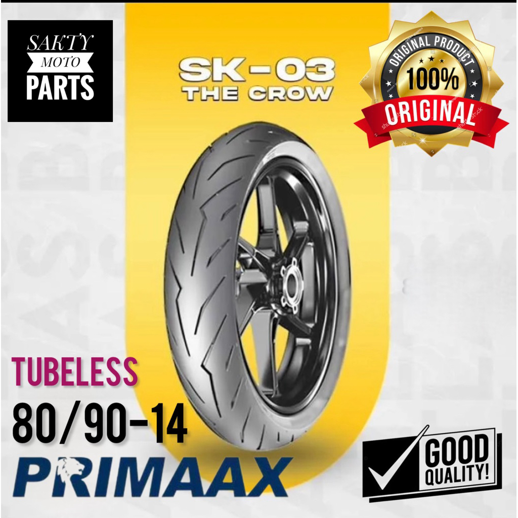 Ban 80/90-14 [SK-03] Tubeless PRIMAAX
